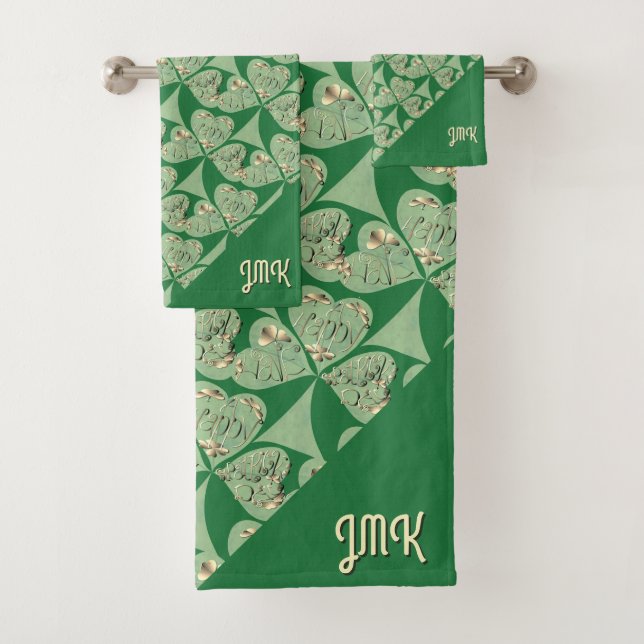 "St. Patrick's Day" Towel Badhandtuch Set (Insitu)