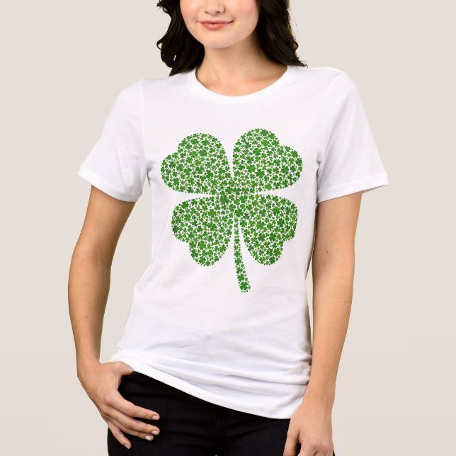 St Patrick's Day Tri-Blend Shirt (Vorderseite)
