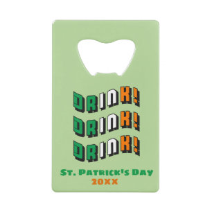 St. Patrick's Day Trinken Irisch Lustig Cute Geldbeutel Flaschenöffner