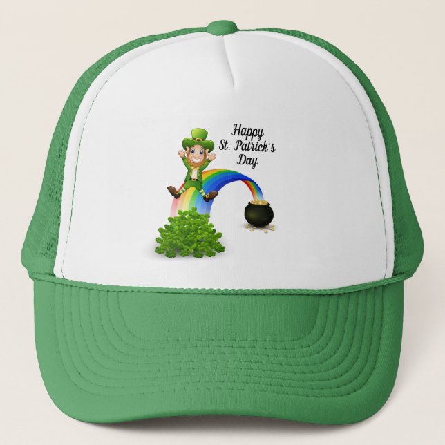 St Patrick's Day Trucker Hat Truckerkappe (Vorderseite)