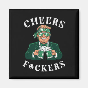 St Patricks Day Trump jubelt Lustig Saint Pattys P Magnet