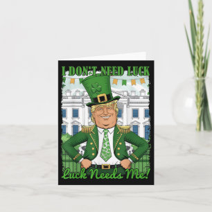 St Patricks Day Trump Republikanisches Kleeblatt I Karte
