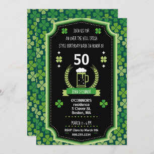 St. Patrick's Day über der Party Einladung