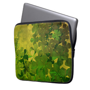 St. Patrick's Day und Viel Glück , vierblättrige Laptopschutzhülle