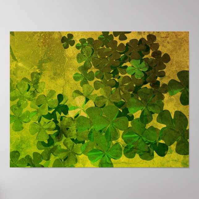 St. Patrick's Day und Viel Glück , ‎ vierblättrige Poster (Vorne)