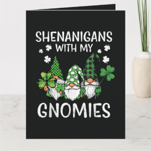 St. Patrick's Day Unfug mit Gnomies Gnom Dankeskarte
