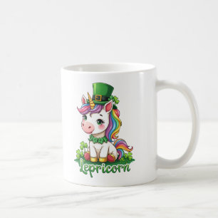 St Patricks Day Unicorn Niedliches St. Pattys Girl Kaffeetasse