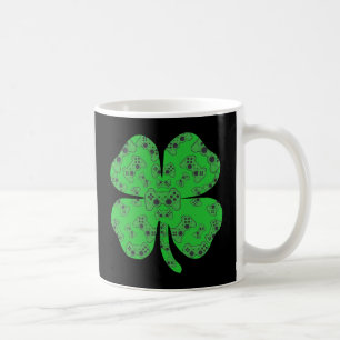 St Patricks Day Videospielcontroller Shamrock  Kaffeetasse
