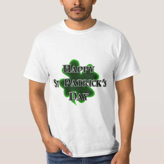 St. Patrick's Day Vierblattklee T-Shirt (Vorderseite)