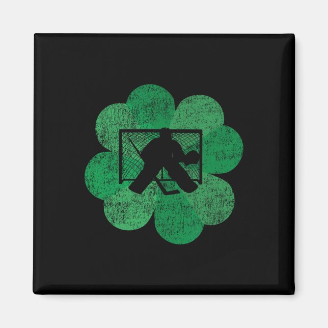 St Patricks Day Vierblättriges Kleeblatt - Lucky H Magnet (Vorne)