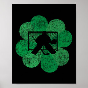 St Patricks Day Vierblättriges Kleeblatt - Lucky H Poster