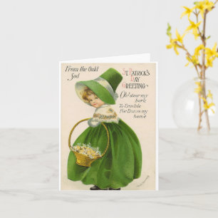 St Patrick's Day Vintag Card Karte