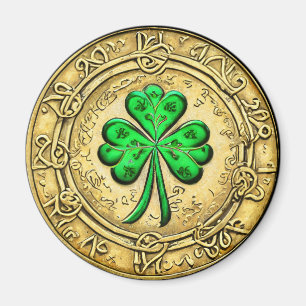 St. Patrick's Day Vintage Goldmünze Magnet