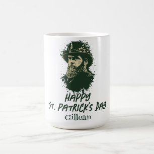 St. Patrick's Day Vintage-Kleeblatt personalisiere Kaffeetasse