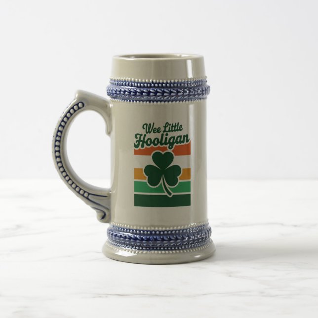 St Patricks Day Wee Little Hooligan Funny Bierglas (Links)