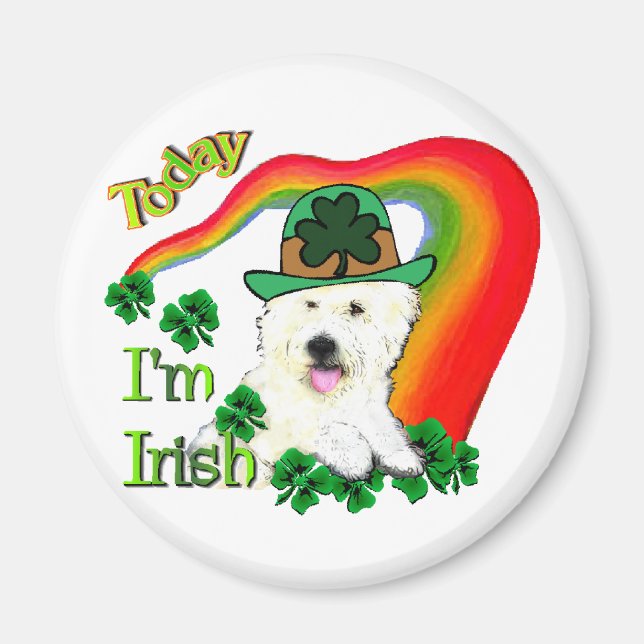 St. Patricks Day Westie Magnet (Vorne)