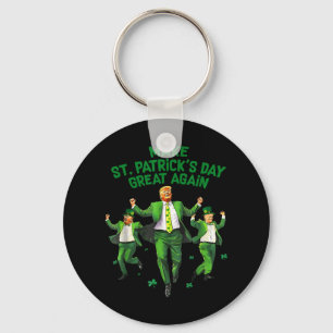 St Patricks Day wieder groß, Funny Trump Men W Schlüsselanhänger