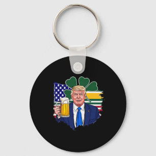 St. Patrick's Day wieder groß machen Funny Trump I Schlüsselanhänger