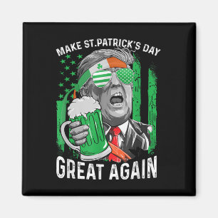 St Patricks Day wieder groß Trump Men Women Magnet