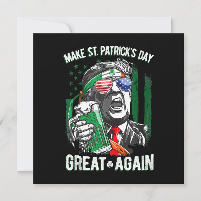 St. Patrick's Day wieder großartig Funny Trump (Vorderseite)