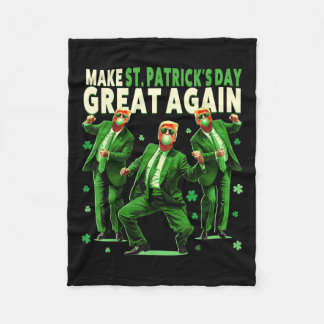 St. Patricks Day wieder großartig Funny Trump _3 Fleecedecke