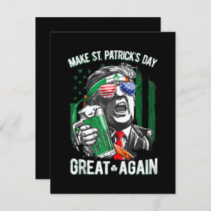 St. Patrick's Day wieder großartig Funny Trump Begleitkarte