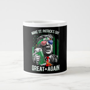 St. Patrick's Day wieder großartig Funny Trump Jumbo-Tasse