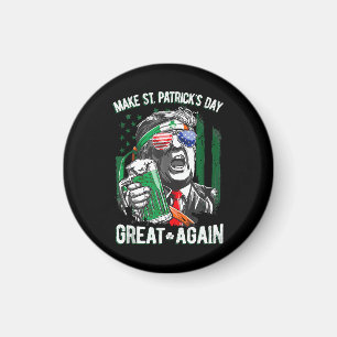 St. Patrick's Day wieder großartig Funny Trump Magnet