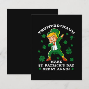 St. Patrick's Day wieder großartig Funny Trump RSVP Karte