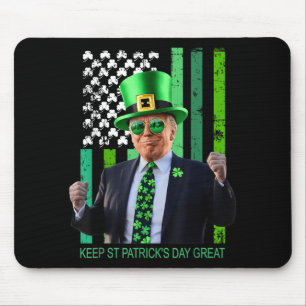 St Patricks Day wieder großartig Irish American Fl Mousepad