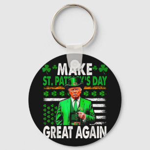 St Patricks Day wieder großartig Irish American Fl Schlüsselanhänger