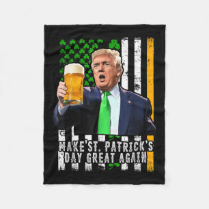 St Patricks Day wieder großartig Irish American Fleecedecke