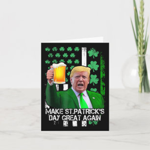 St. Patrick's Day wieder großartig lustiger Trump  Karte