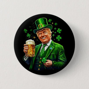 St Patricks Day wieder großartig Trump Irish Ameri Button