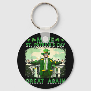 St. Patricks Day wieder großartig Trump Schlüsselanhänger