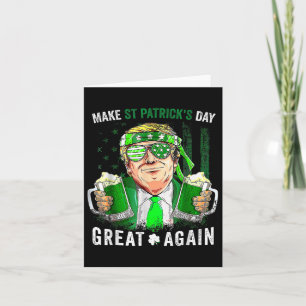 St. Patrick's Day wieder zum großen Glück Trump Bi Karte