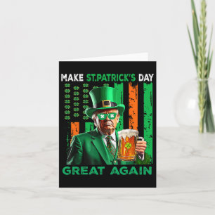 St. Patrick's Day wieder zum großen Glück Trump Bi Karte