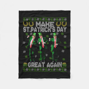 St Patricks Day wieder zum großen Kleeblatt für Tr Fleecedecke