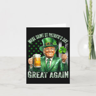 St Patricks Day wieder zum großen Kleeblatt für Tr Karte