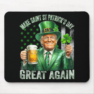 St Patricks Day wieder zum großen Kleeblatt für Tr Mousepad