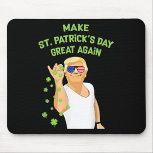 St Patricks Day wieder zum großen Kleeblatt für Tr Mousepad