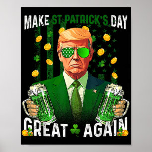 St Patricks Day wieder zum großen Kleeblatt für Tr Poster