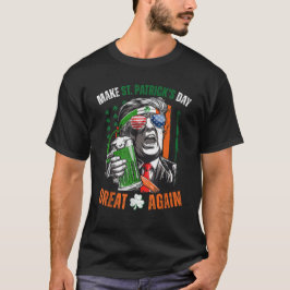 St. Patrick's Day wieder zum großen Trump-Kleeblat T-Shirt