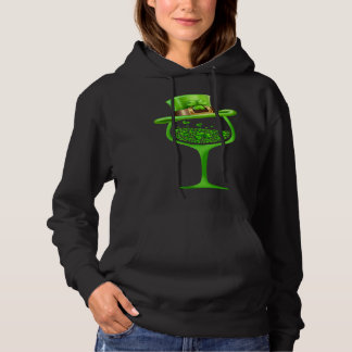 St Patricks Day Wine Glasses C Irish C Shamrock Hoodie