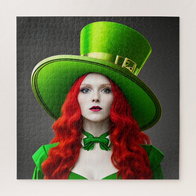 St. Patricks Day Woman Puzzle (Vertikal)