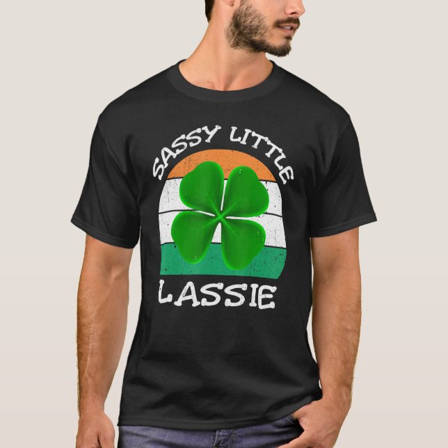 St Patricks Day Women Baby Kleinkind Sassy Little  T-Shirt (Vorderseite)