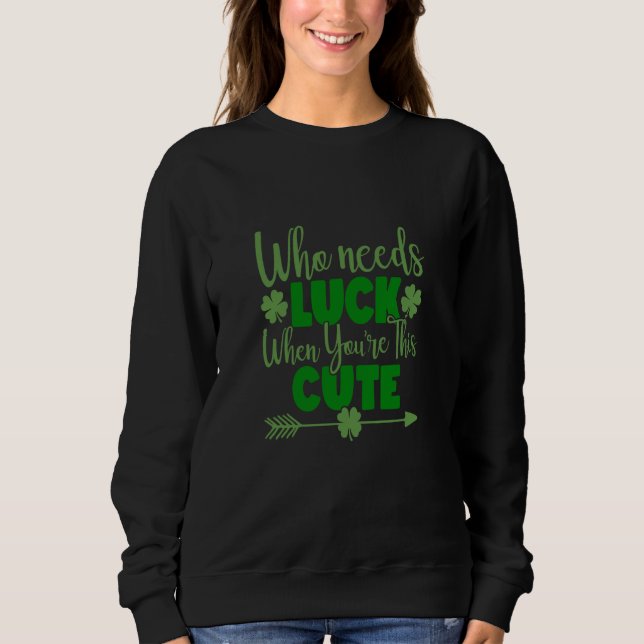 St Patricks Day Women Boys Kids Men 64 Sweatshirt (Vorderseite)