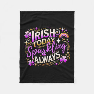 St Patricks Day Women Kleeblatt St. Patricks Day Fleecedecke