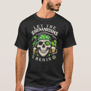 St Patricks Day Women Men Ließ Shenanigans Beg T-Shirt