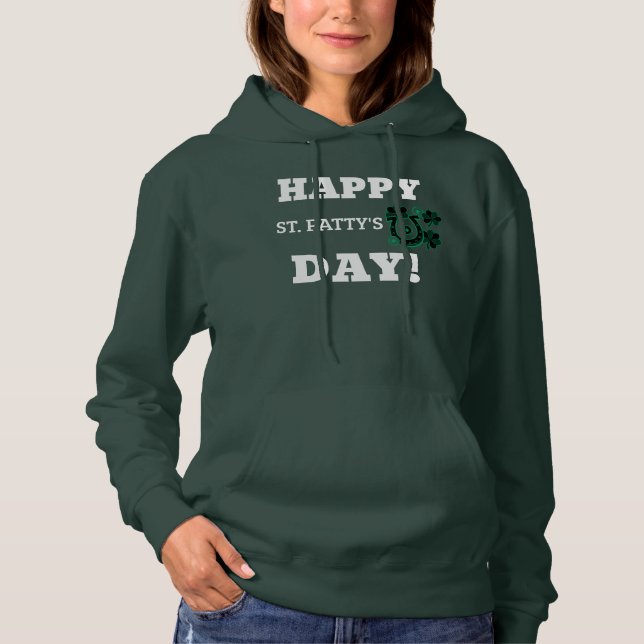 St. Patrick's Day Women's Basic Hooded Sweatshirt (Vorderseite)